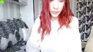 Рыжая краля AlexandraRed шалит во фри чате