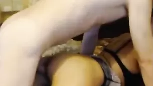 Шмара BATHSHEBA дает в попку