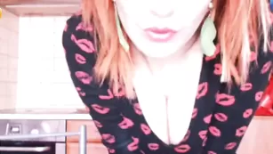 Evvygold страстный танец на кухне