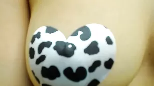 SexyWildAngel наклейки на сиськах