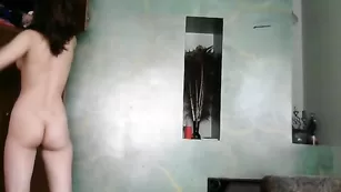 Ураганная брюнетка AlisiaAndSlim не даст соскучиться