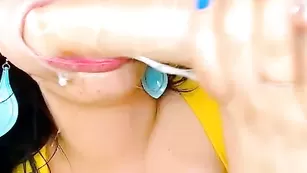 CrazyDaisy глубокий миньет со слюнями