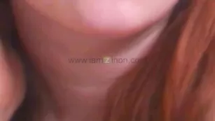 Рыжеволосая краля HotSexySandra безупречно заводит блядскими шалостями