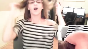 Строптивая девка Sexyofficegirl исполняет эротичное шоу