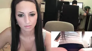 Жаркая цыпочка Sexyofficegirl позирует в нижнем белье