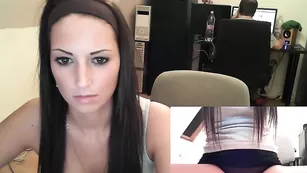 Жаркая цыпочка Sexyofficegirl позирует в нижнем белье