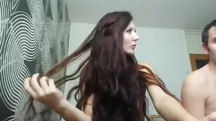 Милая парочка Tonynkayl общается в чате