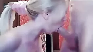 AlbinavsDavid поимел блондинку в анус перед веб камерой