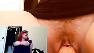 Рыжая бестия OUSweetheart ярко трахает волосатую пизденку