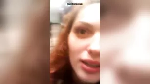 Рыженькая телочка AnetaTV немного выпила