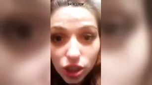 Рыженькая телочка AnetaTV немного выпила