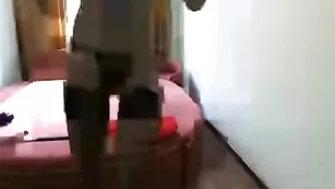 Цыпочка в униформе SexySweetMasha заставии кончить любого