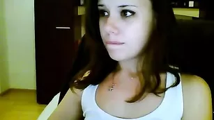 Ангельски красивая баба wildangel20 пафосно себя ласкает