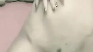 Строптивая цыпочка нежно мастурбирует пизду