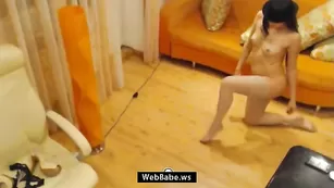 Красотка в чулках diamondss ласкает сисечки