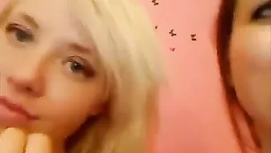 Сексуальные телки Anda и Laura обнажают свои прелести