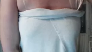 Блонда после душа goldenfairy во фри чате