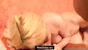 Сексапильная блонда luxuryblonde смачно сосет член