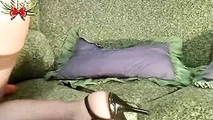 Кобыла в чулках Catsuit мандражирует пизду