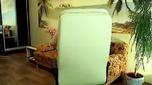 Молодая блондинка missPUSSSY ласкает натуральными сиськи