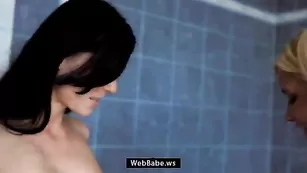 Похотливые лесбиянки lolla.and.eileen лижут пизду в ванне