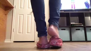 nataliefox Pink Moccasin Shoe Play Wrinkled Soles (3 min) шоу чат реальный порно