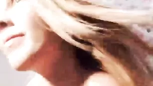 Рыженькая малая Funny002 ласкает бритую писечку