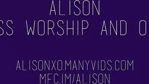 Alisonxo ass worship tights and oil massage 2017_04_01 | ManyVids Бесплатное Порно Videos