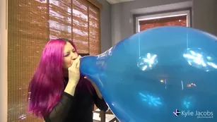 Kylie jacobs balloon kylies blue 17 inch blow2pop – pantyhose, boots, balloons b2p | ManyVids порно videos