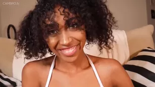 Baemax Ebony Webcam Девушка w/ Two Дилдо Toys Fucks Киска - MFC Daddy\'s Шлюха