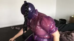 purelatex purple latex outfit video courtesy of the lovely latexkittyxxx шоу чат реальный порно