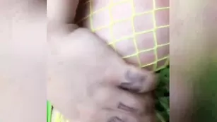 giagotham666 25 09 2017 981832 Acid Green Fishnet Bodystocking Bikini Underboob Pt 3 u шоу чат реальный порно