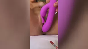 Violet Summers purple toy мастурбация on bed snapchat premium реальный порно реальный секс 1