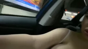 Crystal Lust Public Дилдо Мастурбация