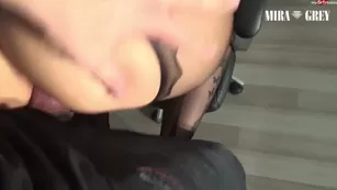 Mira Grey Büro Bitch bekommt XXL Sperma Infusion реальный порно реальный секс