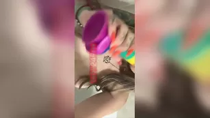 Princess Pineapple rainbow дилдо минет & riding snapchat premium реальный порно реальный секс
