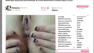 Прелестная PRIVATNAYA трахает киску пальчиками