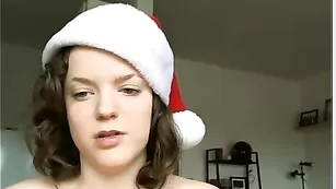 Красивая снегурка alexabrad трахнула оба отверстия