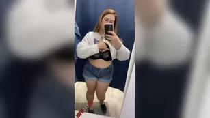 Lee Anne big сиськи дразнит in fitting room snapchat premium 2020/09/26 реальный порно реальный секс 1