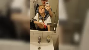 amadani schoolgirl gets creampied in bathroom amateur реальный реальный порно video