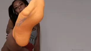 feetofmelanie_Orange Sock Removal Let me дразнит вас in мой cute_31323656 шоу чат реальный порно