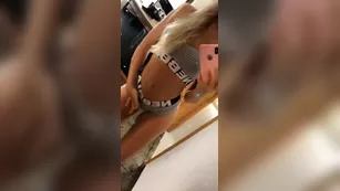 Paola Skye sexy in front of mirror view snapchat premium порно реальный секс