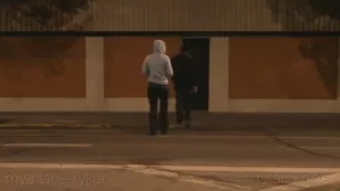 Mya Lane Running Around the Streets at Night порно реальный секс