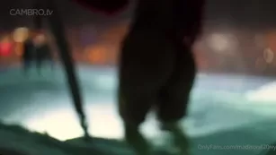 Madison Ivy as Jessica Rabbit Las Vegas rooftop