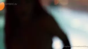 Madison Ivy as Jessica Rabbit Las Vegas rooftop